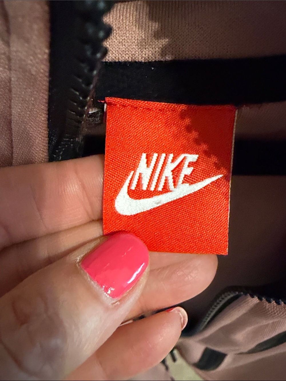 Nike Dusty Rose Hooded Utility Jacket & Joggers Set with Black Trim - Picture 5 of 16
